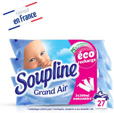 Soupline Grand Air Fabric Softener 200 ml x 3 
